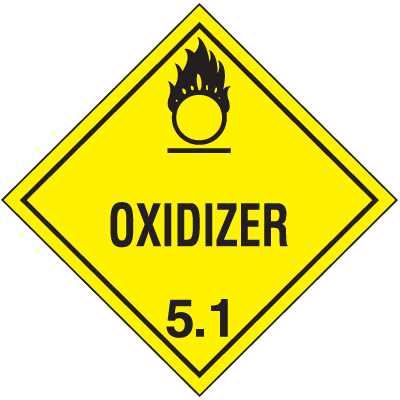 Gefahrgut-Etiketten, Klasse 5.1 Oxidiser