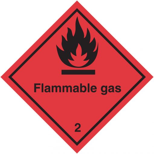 Etiquette 2.1  Flammable gas