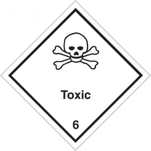 Gefahrgut-Etikette 6.1  Toxic