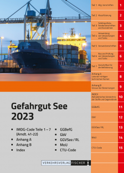 IMDG Code 40-20 Beförderung gefährlicher Güter mit Seeschiffen