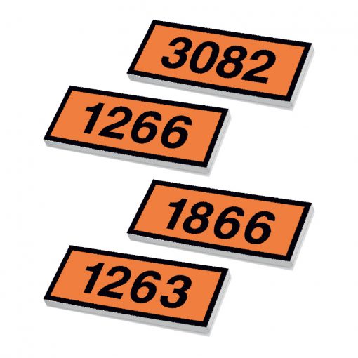 Placard, orange neutral, für Container für UN Nr. IMDG 30x12 cm